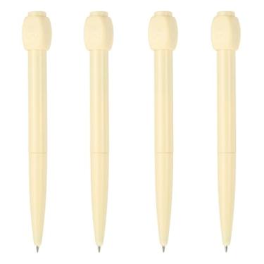 Imagem de PATIKIL 4 peças de canetas esferográficas engraçadas, caneta de escrita interessante de 0,5 mm, canetas de tinta gel preta, respostas fofas, perguntas, escolha a descompressão de rotação ABCD para