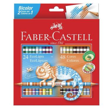 Imagem de Ecolápis De Cor Faber Castell Bicolor 48 Cores