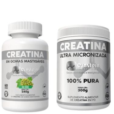 Imagem de Creatina Einstein Nutrition Gomas Uva e Pó UltraMicronizada