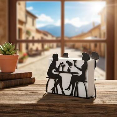 Imagem de Porta-guardanapos de ferro feminino Creativity – Decoração de mesa exclusiva para restaurantes, cafeterias, hotéis, casa, escritórios, festas e casamentos