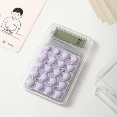 Imagem de Mini Calculadora De Cores Doces De Papelaria Eletrônica Multifuncional