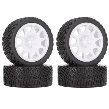 Imagem de Pneus de rodas e pneus de carro de rali 1/10 para Traxxas HSP Tamiya -