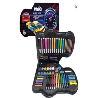 Imagem de Maleta de Pintura carros 70 peças - Ciranda cultural   magic kids, 3