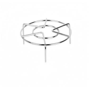 Imagem de Suporte de vapor, suporte de vaporização, cesta de vaporização, metal de aço inoxidável resistente multifunções por Meleg Otthon 5.9" Diameter X1.2"High Prata