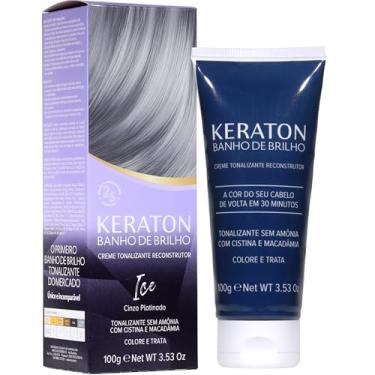 Imagem de Keraton Tonalizante Banho de brilho 100g Ice Cinza Platinado