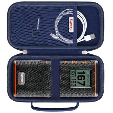 Imagem de Supmay Estojo rígido para alto-falante Bluetooth portátil JBL Flip 7 6 5, bolsa de viagem com bolso de malha para cabo USB, muito adequada para casa, ao ar livre e viagens, azul