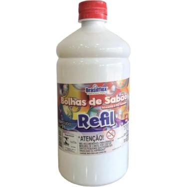 Imagem de Refil Liquido Para Bolhas De Sabao 1 Litro Brasilflex