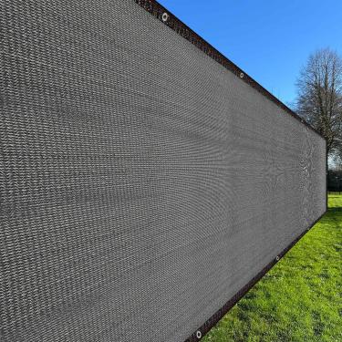 Imagem de HARFINGTON Fence Privacy Screen 4.0 m x 4.0 m (16 Sqft) Cobertura de pano de sombra de malha de esgrima cobertura de rede para varanda exterior deck quintal varanda planta, preto