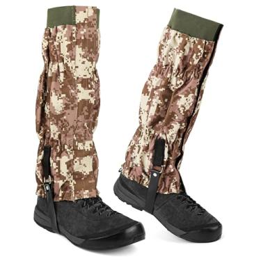 Imagem de wasserflux Polainas de cobra ajustáveis à prova d'água – Botas Oxford 600D com proteção contra mordidas para caminhadas, caça, camuflagem digital
