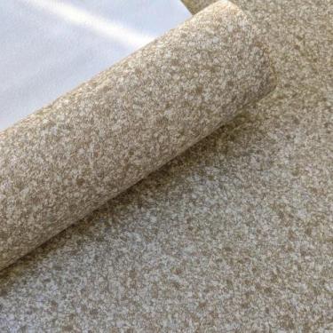 Imagem de Papel de parede imitação mica bege dourado claro importado vinílico qu
