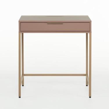 Imagem de Escrivaninha Square 1 Gaveta 70cm x 48cm - Casavee, Rosa Blush