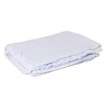 Imagem de Kit 10 Saco Pano Alvejado Branco Multiuso Limpeza 43 Cm X 63 Cm