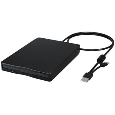 Imagem de HBFQMDJLX Unidade de disquete externa USB e USB-C com interface dupla, FDD de 1,44 MB para laptop, PC, desktop, compatível com Windows 11/10/8/XP/Linux e Mac OS