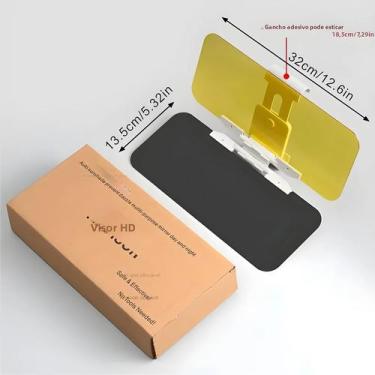 Imagem de Protetor Solar Anti-UV E Anti-ofuscante Para Carro, Clip-on, Acessório