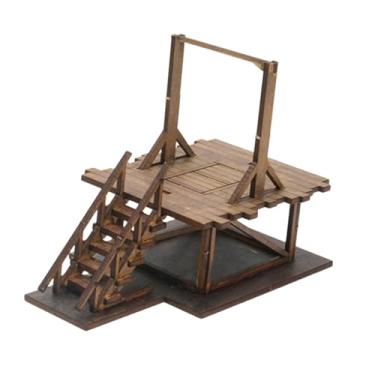Imagem de simhoa Kit de modelo de forca em escala 1/72, quebra-cabeças 3D de madeira para adultos, diorama de arquitetura em madeira em escala 1:72 para montar em
