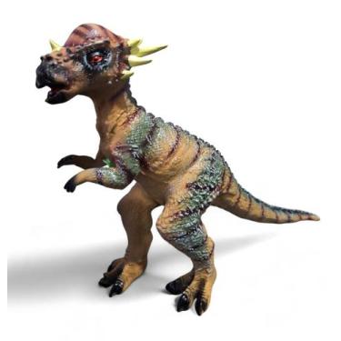Imagem de Boneco Vinil Dinossauro Grande Som e Luz Paquicefalossauro - Jr Toys, 
