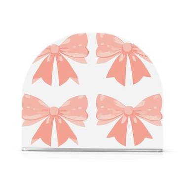 Imagem de STAYTOP Porta-guardanapos, lindos porta-guardanapos de gravata borboleta para mesas cozinha restaurante decoração de casa, suporte decorativo moderno para guardanapos de coquetel de papel de jantar