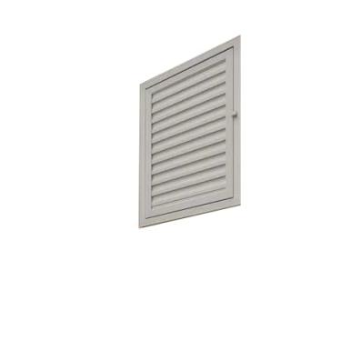 Imagem de Alçapão Portinhola Telhado Laje Porta Branco Grande 80 70 60cm, Ideal para Armazenamento de Ferramentas Jardim e Utensílios Domésticos, Instalação Fácil em Casa e Quintal(Branco 60x70)