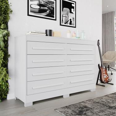 Imagem de Cômoda 8 Gavetas com Pés California Benetil