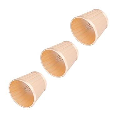 Imagem de Cryfokt Abajur de Tecido Macio para Lâmpadas E14, Conjunto de 3 Capas de Lâmpada Com Encaixe, Abajures Translúcidos para Decoração de Casa e Iluminação de Escritório, 12x11x8,5cm, Abajur de Lustre