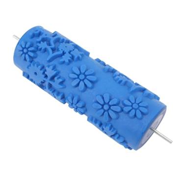 Imagem de Ymiko Rolo de Pintura Decorativo de 5 Polegadas Com Textura Floral para Paredes, Tetos e Portas Ferramenta Fácil de Pintura de Parede DIY para Cobertura Suave e Uniforme