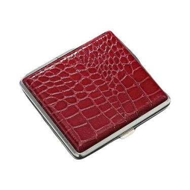 Imagem de Caixa De Cigarros Em material sintético Com Padrão De Crocodilo, Pacot