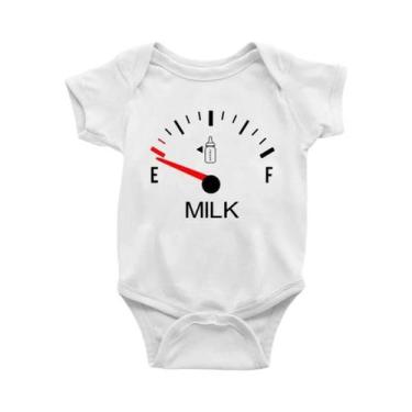 Imagem de Macacão Para Bebê Recém-Nascido Com Estampa De Leite Design Minimalist