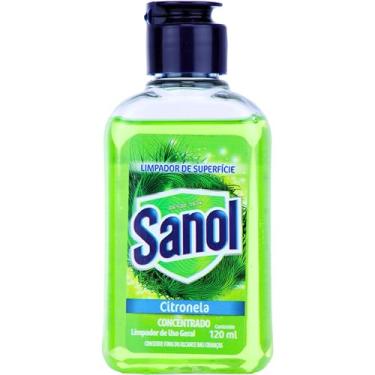 Imagem de Limpador de Superfícies Citronela, Sanol, Verde, 120 ml