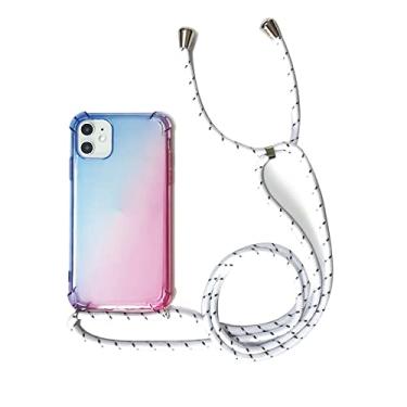 Imagem de Capa de telefone crossbody gradiente para samsung galaxy note8 note9 note10 s8 s9 s10 s20 plus s20 ultra s10e s7 borda cinta cabo capa, x2, para s10