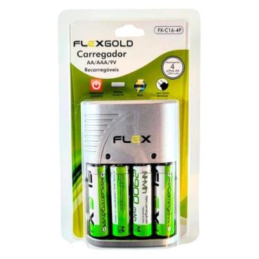 Imagem de Carregador de Pilhas AA/AAA/9V FXC164P Bivolt Flex [F002]