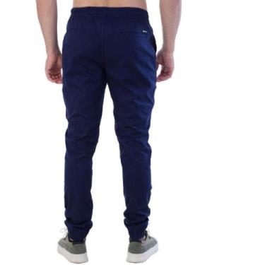 Imagem de Calça Jogger Sarja Masculino Hypno Original Amil Marinho, Marinho, P
