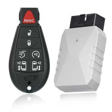 Imagem de Kit de substituição de chaveiro remoto compatível com Chrysler Town and Country Dodge Grand Caravan 2008-2016, Volkswagen Routan 2009-2012 Keyless Entry FCC ID: M3N5WY783X IYZ-C01C, 433MHZ 7BTN