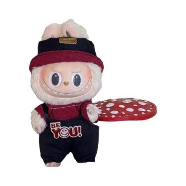 Imagem de Conjunto de roupas de mini boneca de pelúcia acessórios para 17cm labu