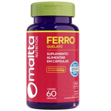 Imagem de Ferro autentico quelato alto teor fe 243% idr 1 ao dia 60 cápsulas - m