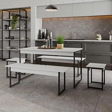 Imagem de Mesa de Jantar Tub C/02 Bancos e 02 Banquetas