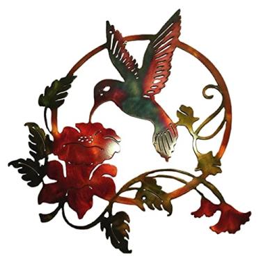 Imagem de Gralara Escultura de Parede de Pássaro para Decoração de Casa. Decorações de Parede Elegantes para Sala de Estar, Cozinha, áreas Externas, Escritório, Quarto, Cor escura, Tamanho real