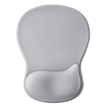 Imagem de Mouse pad de gel para descanso de pulso, mouse ergonômico com suporte de pulso, alivia a dor no pulso, mouse para jogos com almofada de design côncavo e base de poliuretano antiderrapante, para laptop