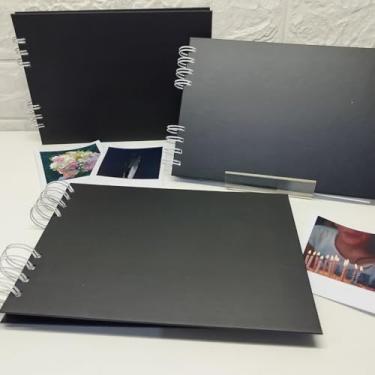 Imagem de Álbum de Fotos Scrapbook A5 com Capa Dura - Folhas Pretas 180g para Preservar Memórias de Viagens e Momentos Especiais (Viagens,40 folhas)