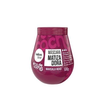 Imagem de Máscara Matizadora Salon Line todecacho Marsala Roxo Salon Line 500g