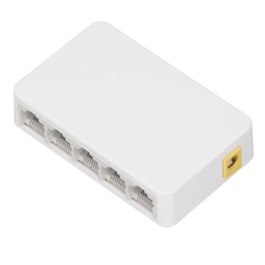 Imagem de aqxreight Switch Ethernet Gigabit de 5 Portas - Hub RJ45 de Alta Velocidade Com Negociação Automática para Streaming de Jogos - Divisor Plug-and-play Compacto para Roteador PC TV - Dados Confiáveis