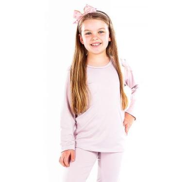 Imagem de Blusa Térmica Infantil Feminina Vairelli, Marrom amarelado, 6