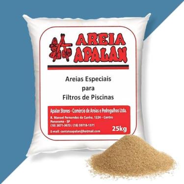 Imagem de Areia Especial Filtro Piscina Spa E Jacuzzi Saco Quartzo 25kg Limpeza 
