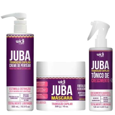 Imagem de Kit Widi Care Juba Transição Capilar – Creme de Pentear Leve + Máscara + Tônico de Crescimento