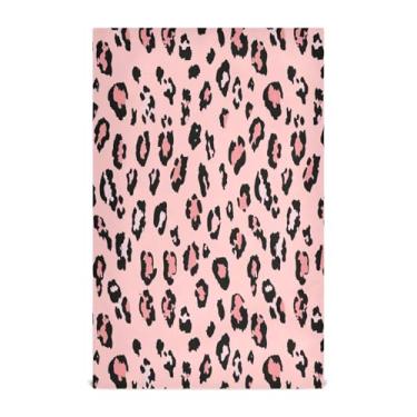 Imagem de Wassud Toalhas de cozinha lindas toalhas de prato de cozinha leopardo 1 pacote de panos de prato macios com laço para pendurar toalha de mão super absorvente de secagem rápida toalhas de chá de mesa
