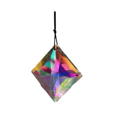 Imagem de Prisma De Cristal Arco-Íris Para Janela, Decoração De Luminária Intern