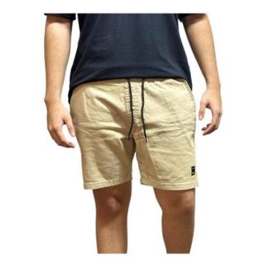 Imagem de Short Sarja Bege Cos Elastico c/ Cordao Premium- Fatal Surf-Masculino