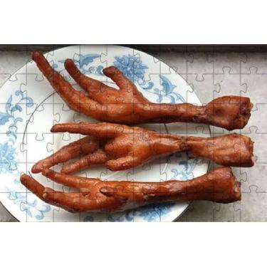 Imagem de Kit 2 Quebra-Cabeças Culinarios Comida De Boteco De 60 Peças - Coleção