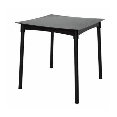 Imagem de Mesa Tramontina Diana Preta 70cm em Polipropileno Pernas de Alumínio