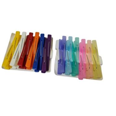 Imagem de 48 Presilhas Para Cabelos Clip Bico De Pato Cor Sortida - Lynx Produçõ