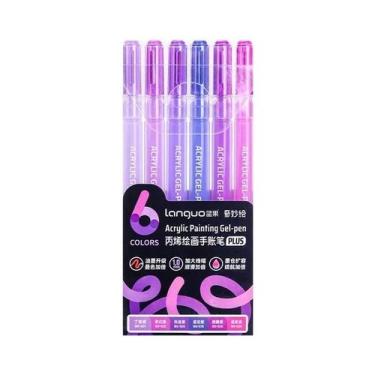 Imagem de Canetas De Gel Acrílico De 90 Cores Com Tinta De Grande Capacidade Par